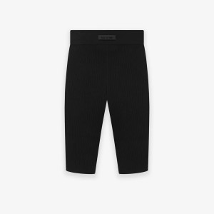 Essentials Biker Kurze Hose Damen Schwarz | 4801-FIYJO