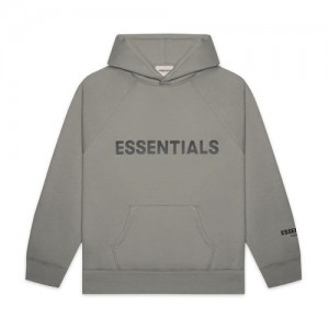 Essentials Fear Of God Oversized Hoodie Gray | 3097-WBMPX