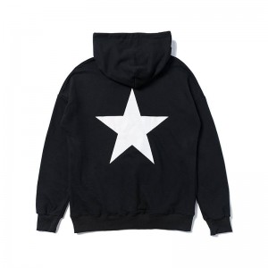 Essentials Fear Of God Star Hoodie Schwarz | 5406-YECON