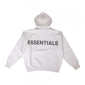 Essentials Fear of God 3M Logo Pullover Hoodie Grau | 2534-XIGSC