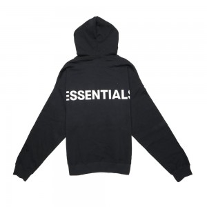 Essentials Fear of God 3M Logo Pullover Hoodie Schwarz | 9183-KHMBR