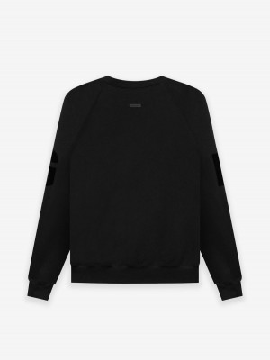 Essentials Fear of God Crewneck Sweatshirt Schwarz | 9874-RXBPO