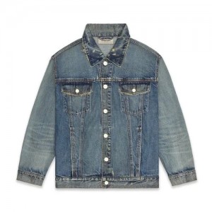 Essentials Fear of God Denim Jacken Dunkelblau | 4079-BMPQC