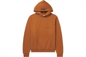 Essentials Fear of God Mr. Porter Logo-Print Hoodie Dunkelbraun | 3702-EAMBP
