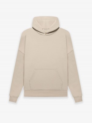 Essentials Fleece Hoodie Beige | 3682-FGYUB