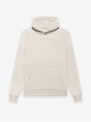 Essentials Fleece Warm Hoodie Heather Oatmeal | 9120-LEVPY