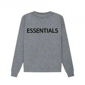 Essentials Overlapped Sweatshirt Gray | 7926-AOFYB