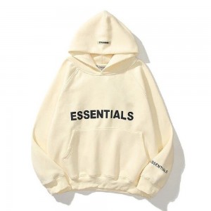 Essentials Oversized Hoodie Hellgelb | 4658-BZDYA