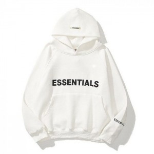 Essentials Oversized Hoodie Weiß | 5724-UWCJM