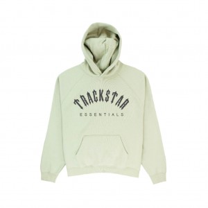 Essentials Trackstar London Premium Hoodie Sage | 7456-KDTOP