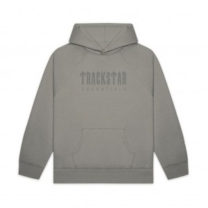 Essentials Trackstar Premium Hoodie Gray | 0172-PCTLV