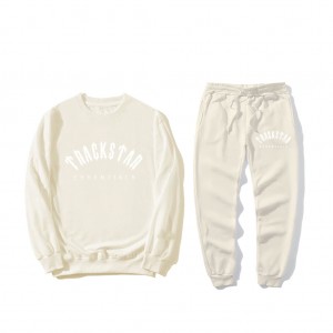 Essentials Trackstar Premium Logo Relaxed Trainingsanzug Weiß | 3756-FQZDN