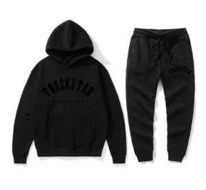 Essentials Trackstar Reflective Trainingsanzug Schwarz | 1245-YXNOC