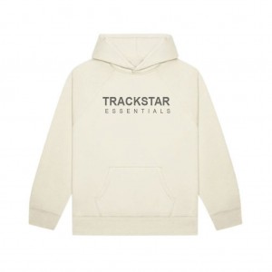 Essentials Trackstar Regular Fit Hoodie Beige | 1365-FMKLD