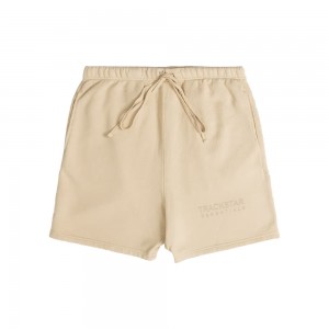Essentials Trackstar Sweat Kurze Hose Beige | 1480-LADPY