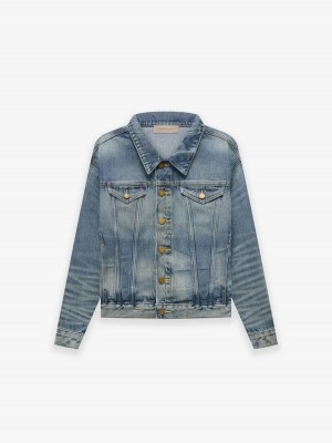 Essentials Trucker Jacken Indigo | 2573-ELCJP
