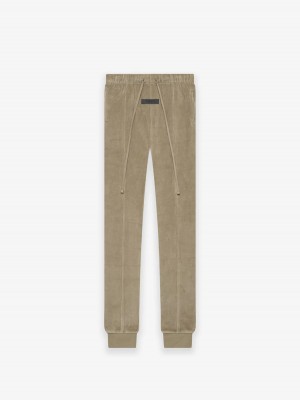 Essentials Velour Jogginghose Braun | 3752-DGVPS