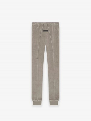 Essentials Velour Jogginghose Damen Desert Taupe | 1837-LCXEF